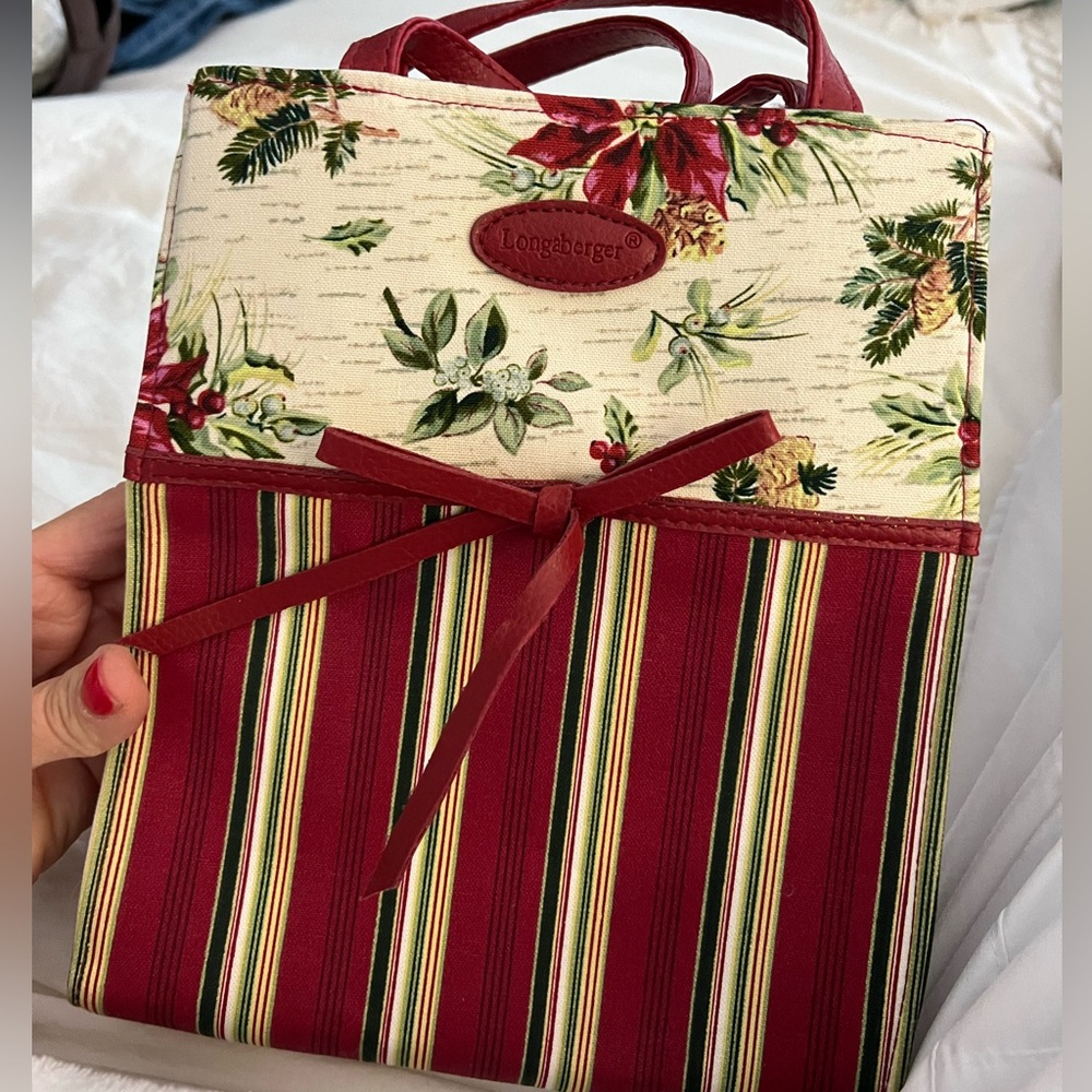 Like-New Longaberger Small Tote Bag, 10” x 8” x 4.5”